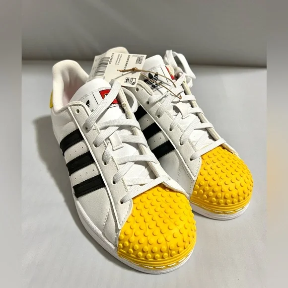 New Adidas Lego White Sneakers Shoes size 5.5 US - Picture 5 of 6